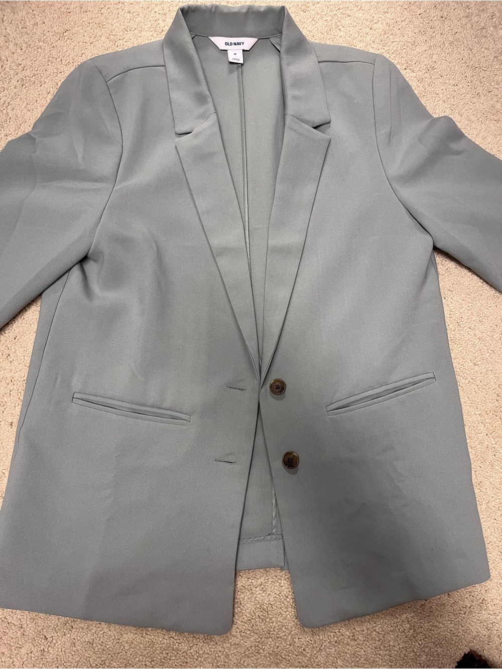 Old Navy Women's Blue/ Green Single-Breasted Blazer